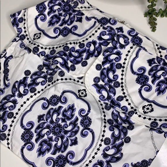 Xenia Boutique brocade Peplum Style Regal Print micro Mini skirt 12 - Picture 7 of 8